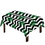 Zigzag Weed Pattern Print Tablecloth