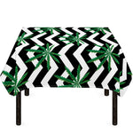 Zigzag Weed Pattern Print Tablecloth