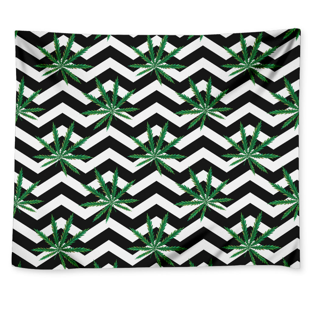Zigzag Weed Pattern Print Tapestry