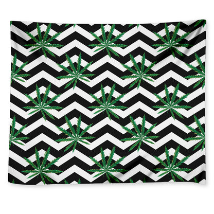 Zigzag Weed Pattern Print Tapestry