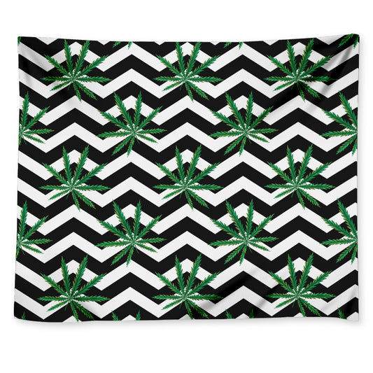 Zigzag Weed Pattern Print Tapestry
