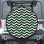 Zigzag Weed Pattern Print Tire Cover