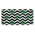 Zigzag Weed Pattern Print Towel