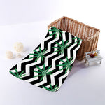Zigzag Weed Pattern Print Towel
