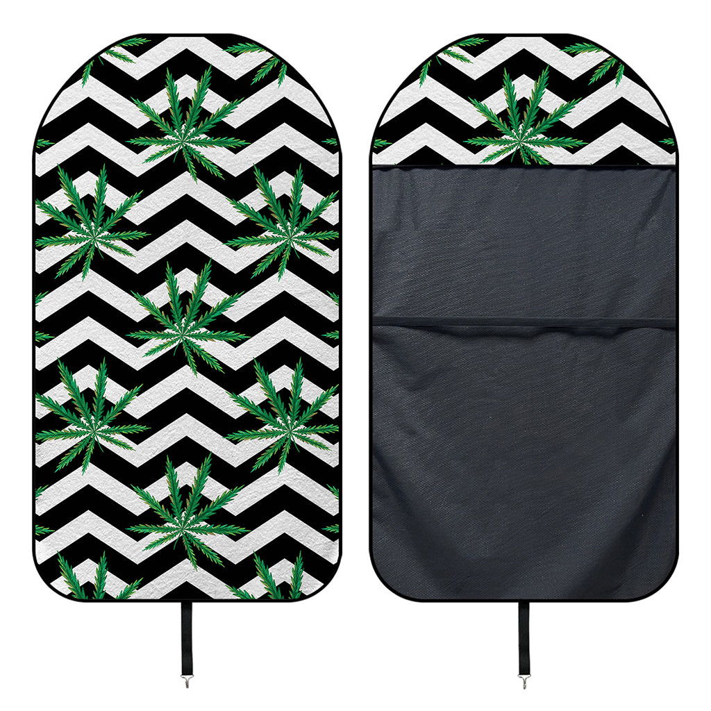 Zigzag Weed Pattern Print Waterproof Car Seat Cover