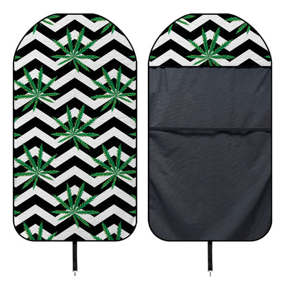 Zigzag Weed Pattern Print Waterproof Car Seat Cover