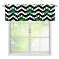 Zigzag Weed Pattern Print Window Valance