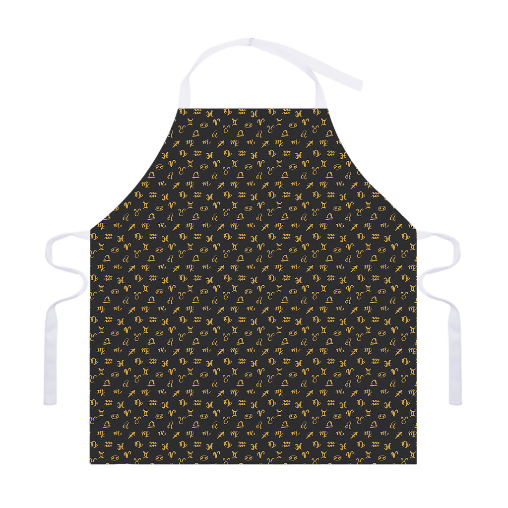 Zodiac Astrological Signs Pattern Print Adjustable Apron