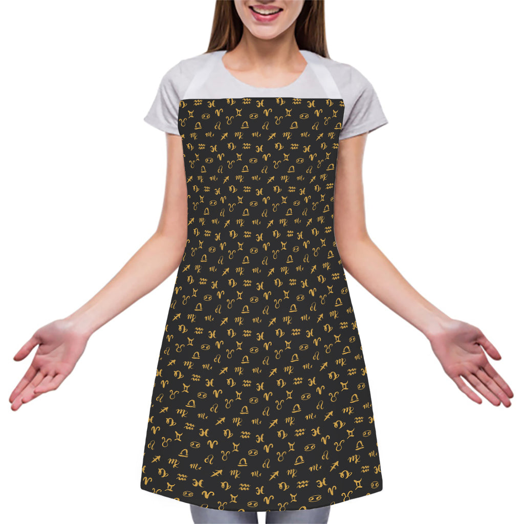 Zodiac Astrological Signs Pattern Print Adjustable Apron
