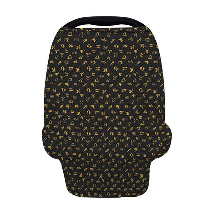 Zodiac Astrological Signs Pattern Print Baby Seat Cover