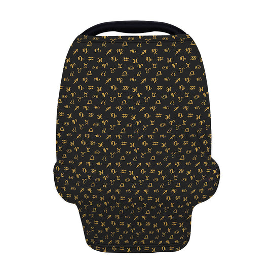 Zodiac Astrological Signs Pattern Print Baby Seat Cover