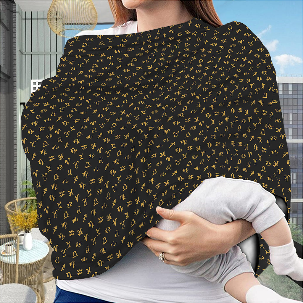 Zodiac Astrological Signs Pattern Print Baby Seat Cover