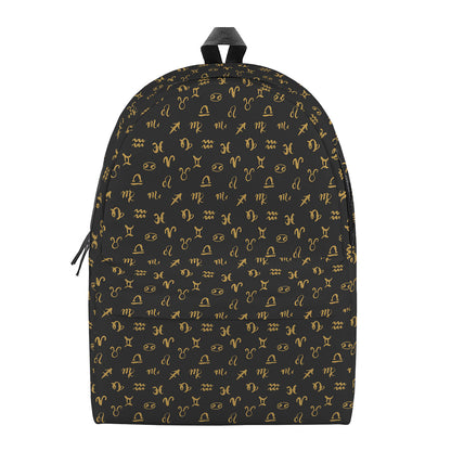 Zodiac Astrological Signs Pattern Print Backpack