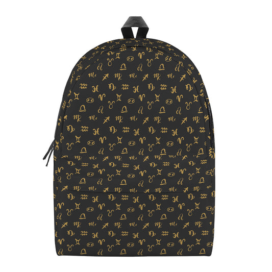 Zodiac Astrological Signs Pattern Print Backpack