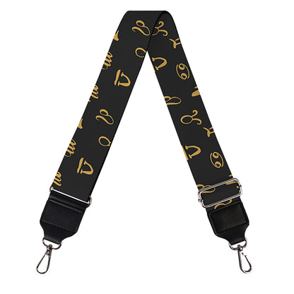 Zodiac Astrological Signs Pattern Print Bag Strap