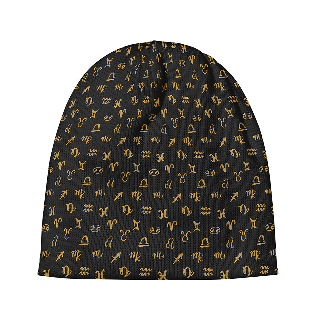 Zodiac Astrological Signs Pattern Print Beanie