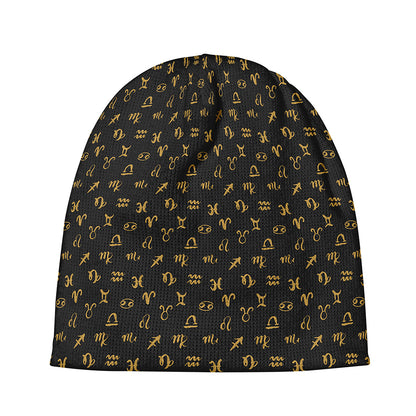 Zodiac Astrological Signs Pattern Print Beanie