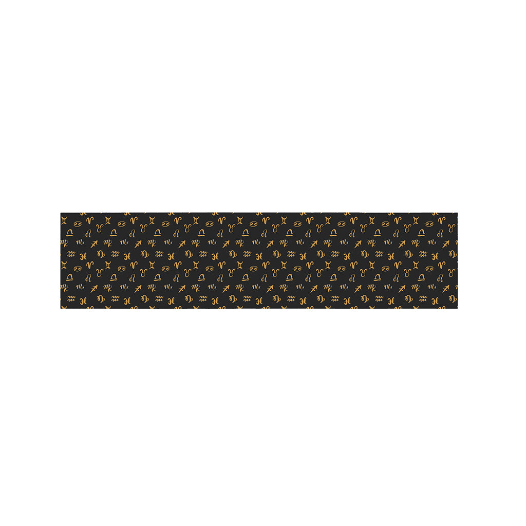 Zodiac Astrological Signs Pattern Print Bed Runner