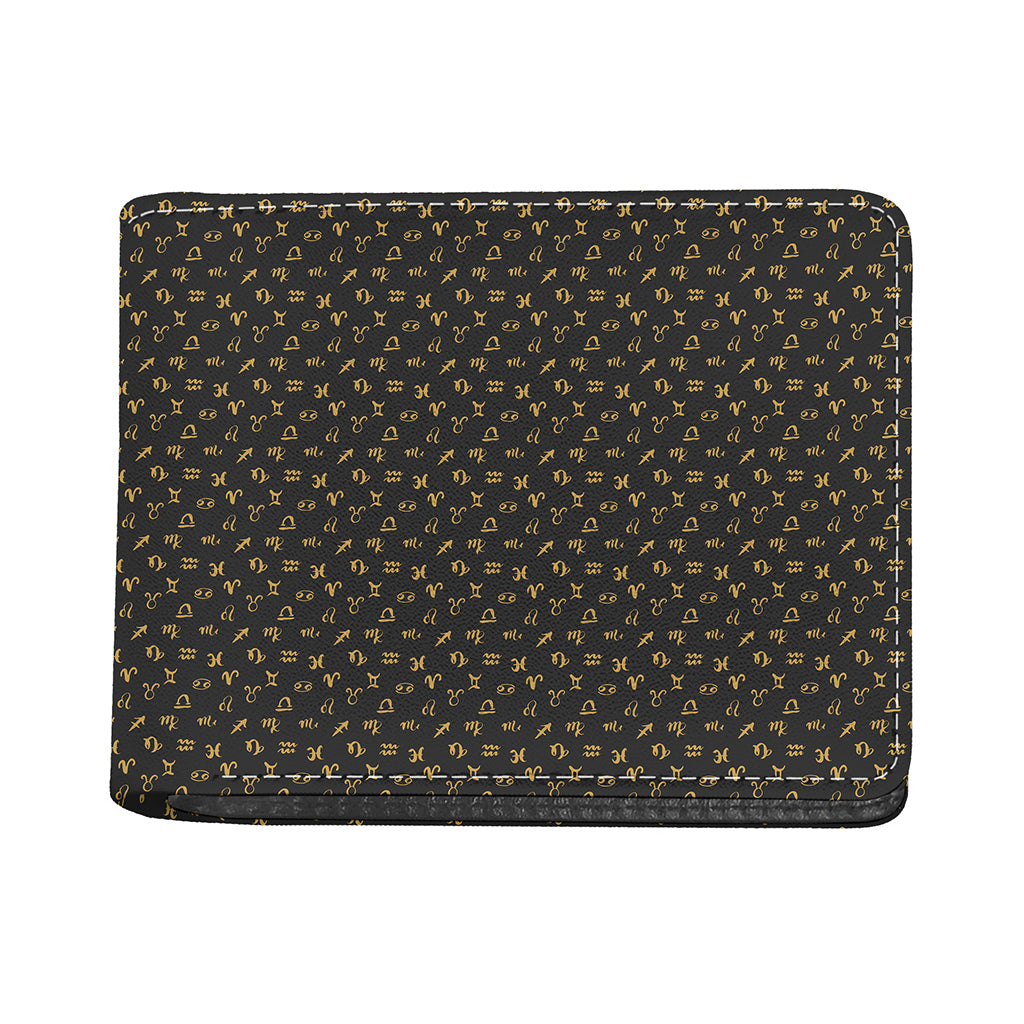 Zodiac Astrological Signs Pattern Print Bifold Wallet