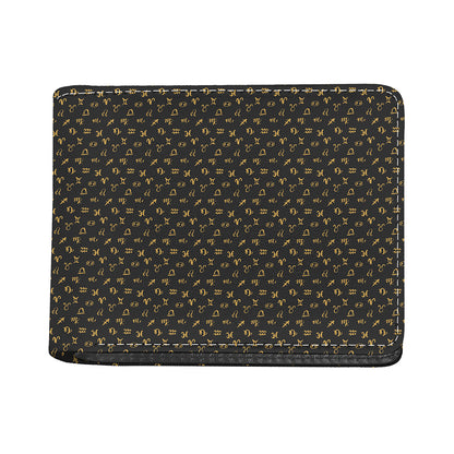 Zodiac Astrological Signs Pattern Print Bifold Wallet