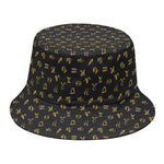 Zodiac Astrological Signs Pattern Print Bucket Hat