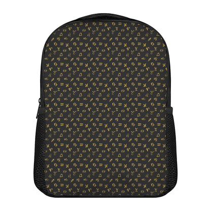Zodiac Astrological Signs Pattern Print Casual Backpack