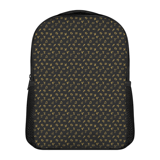 Zodiac Astrological Signs Pattern Print Casual Backpack