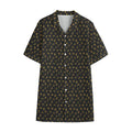 Zodiac Astrological Signs Pattern Print Cotton Hawaiian Shirt