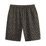 Zodiac Astrological Signs Pattern Print Cotton Shorts