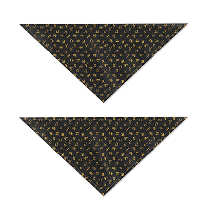 Zodiac Astrological Signs Pattern Print Dog Bandana