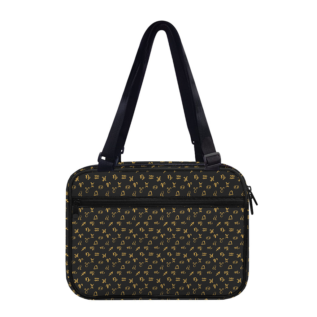 Zodiac Astrological Signs Pattern Print Double Strap Bible Bag