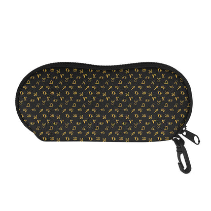 Zodiac Astrological Signs Pattern Print Glasses Case