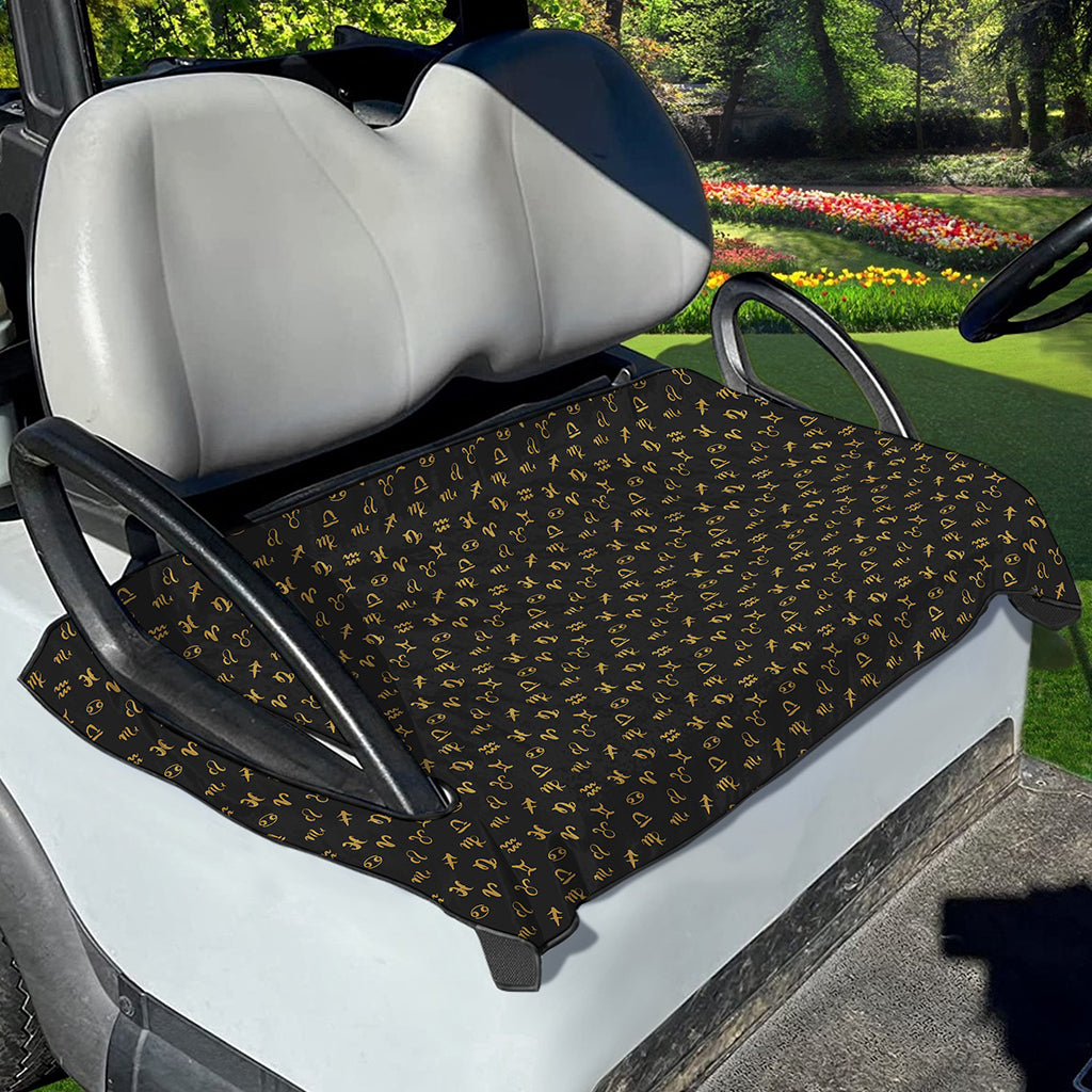 Zodiac Astrological Signs Pattern Print Golf Cart Seat Cover