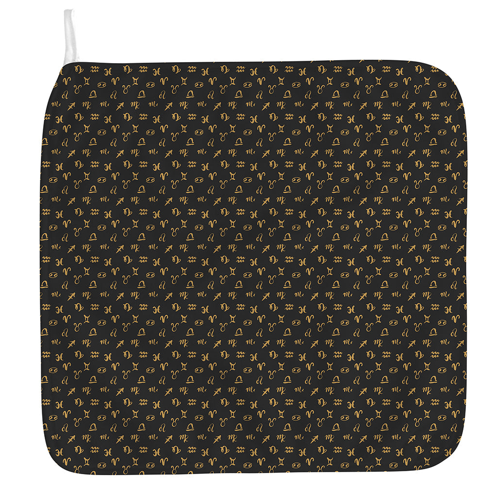 Zodiac Astrological Signs Pattern Print Hand Towel