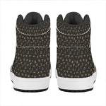 Zodiac Astrological Signs Pattern Print High Top Leather Sneakers