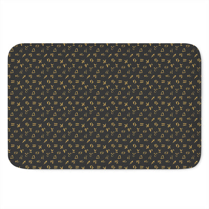 Zodiac Astrological Signs Pattern Print Indoor Door Mat