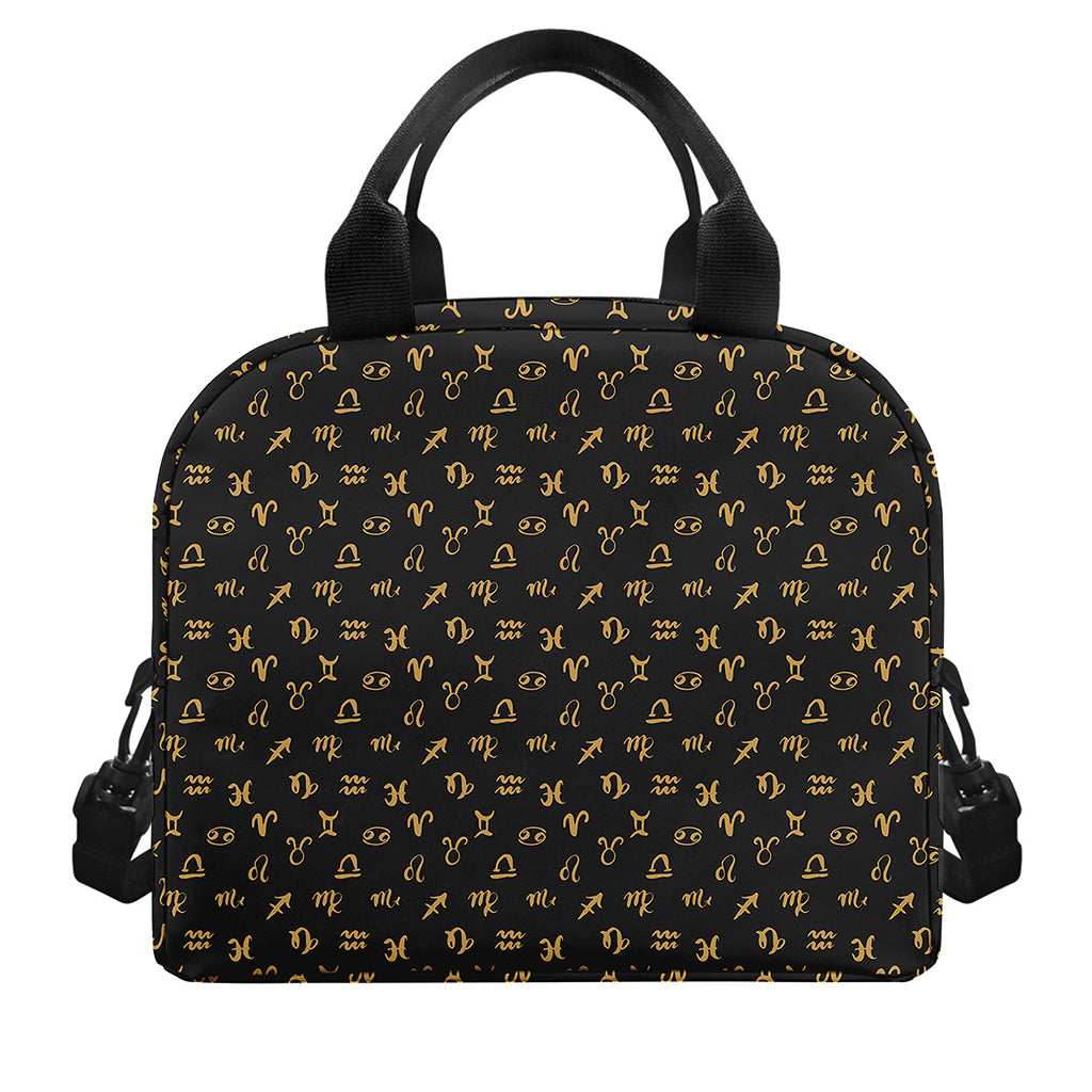 Zodiac Astrological Signs Pattern Print Insulated Lunch Bag