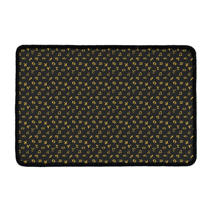 Zodiac Astrological Signs Pattern Print Kitchen Mat