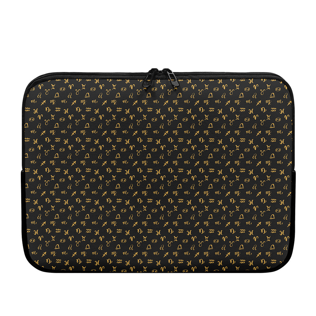 Zodiac Astrological Signs Pattern Print Laptop Sleeve