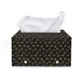 Zodiac Astrological Signs Pattern Print Leather Tissue Box Cover