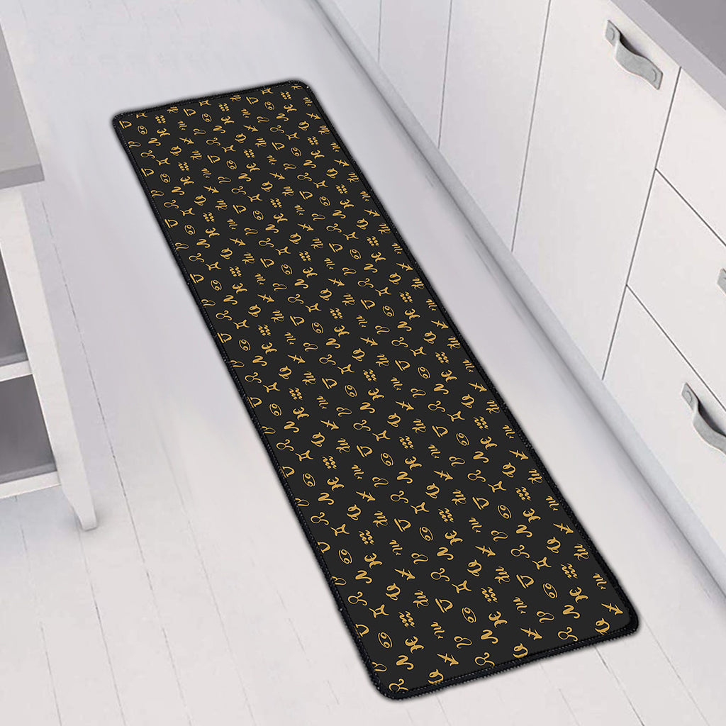 Zodiac Astrological Signs Pattern Print Long Kitchen Mat