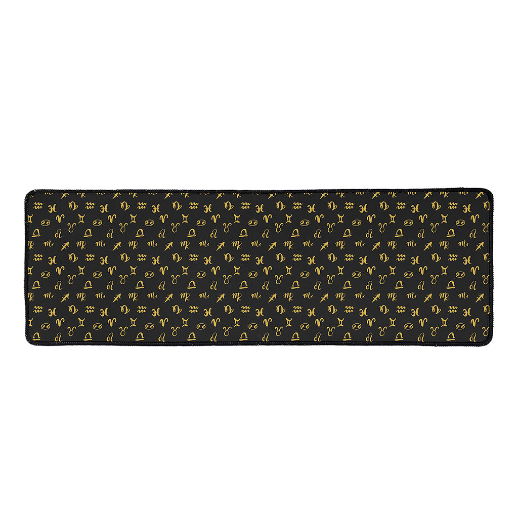 Zodiac Astrological Signs Pattern Print Long Kitchen Mat