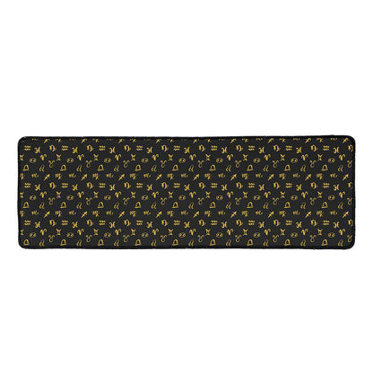 Zodiac Astrological Signs Pattern Print Long Kitchen Mat