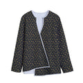 Zodiac Astrological Signs Pattern Print Long Sleeve Short Coat