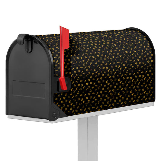 Zodiac Astrological Signs Pattern Print Mailbox Cover