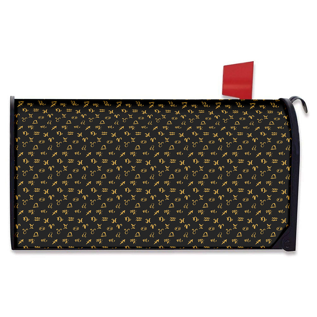Zodiac Astrological Signs Pattern Print Mailbox Cover