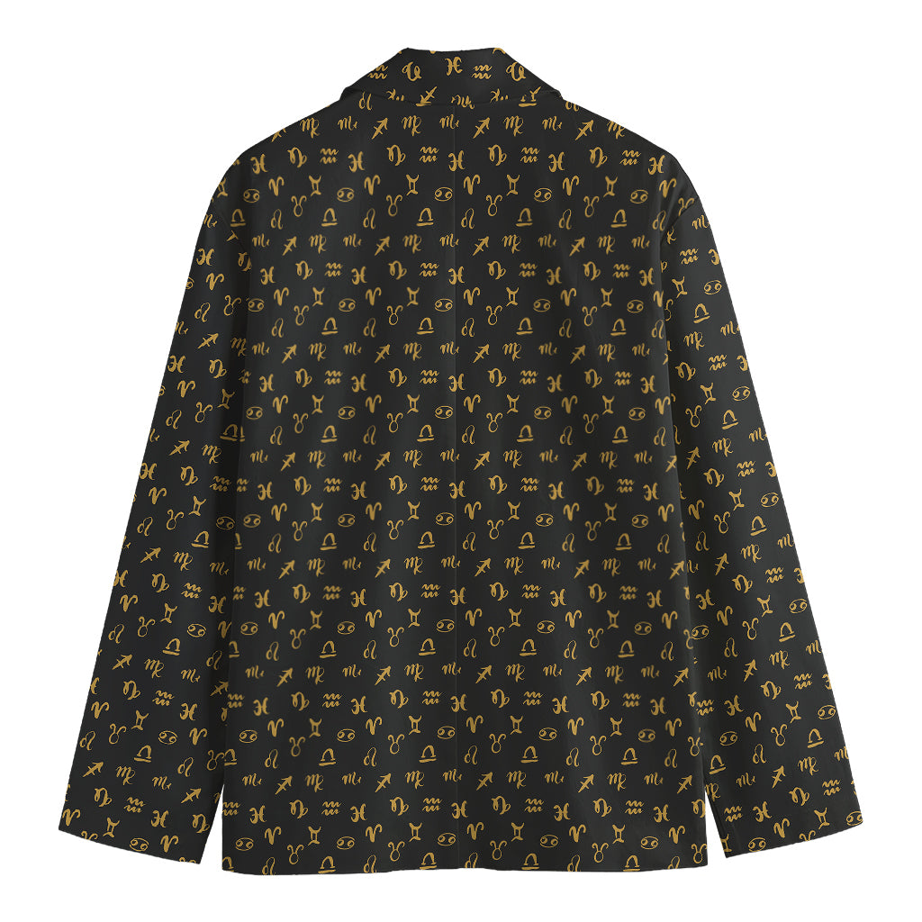 Zodiac Astrological Signs Pattern Print Men's Blazer