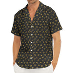 Zodiac Astrological Signs Pattern Print Men's Deep V-Neck Shirt