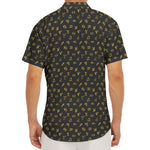 Zodiac Astrological Signs Pattern Print Men's Deep V-Neck Shirt