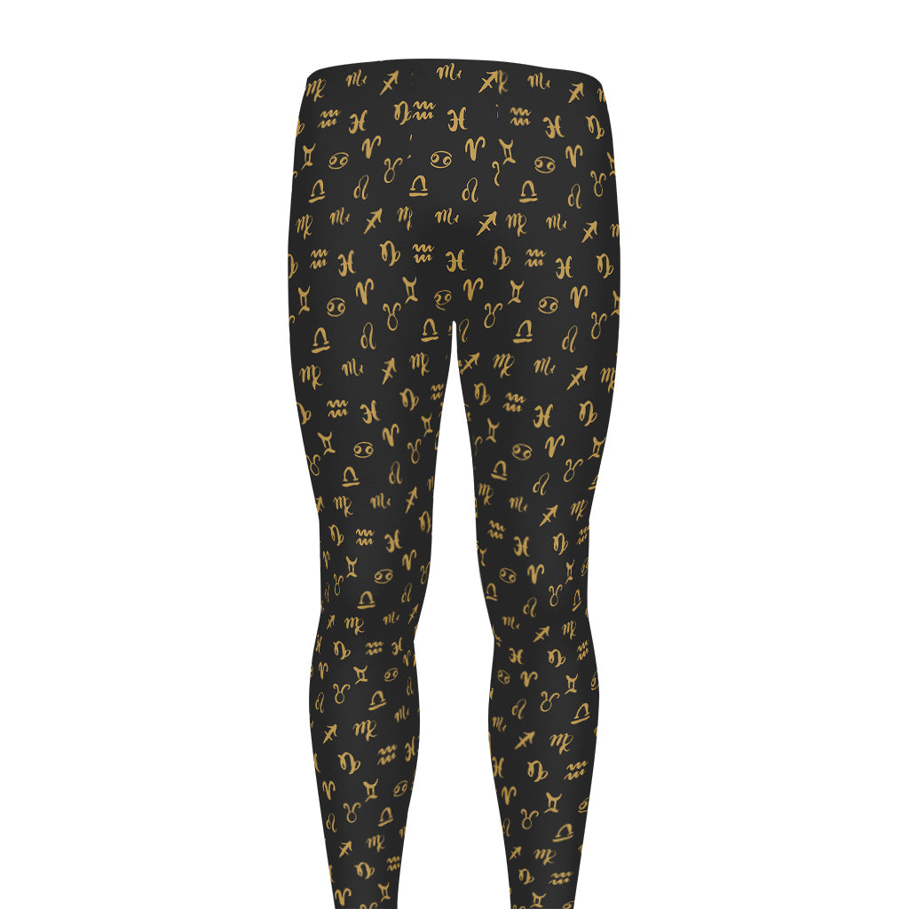 Zodiac Astrological Signs Pattern Print Men's leggings